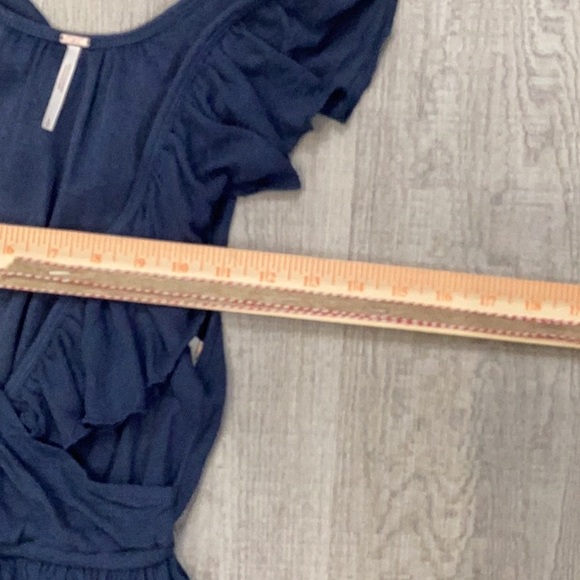 NWT Free People Float Away Ruffle Peplum Blouse Size Small - Picture 8 of 10